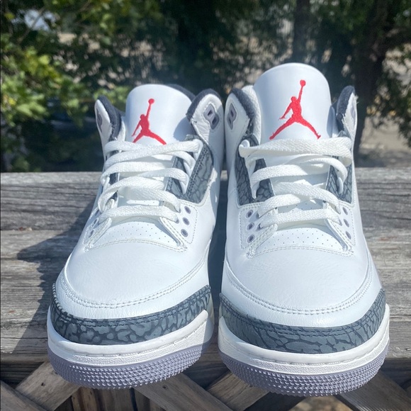 Jordan 3 White and Black Sneakers Size 10.5 
(No Box) - Picture 2 of 6